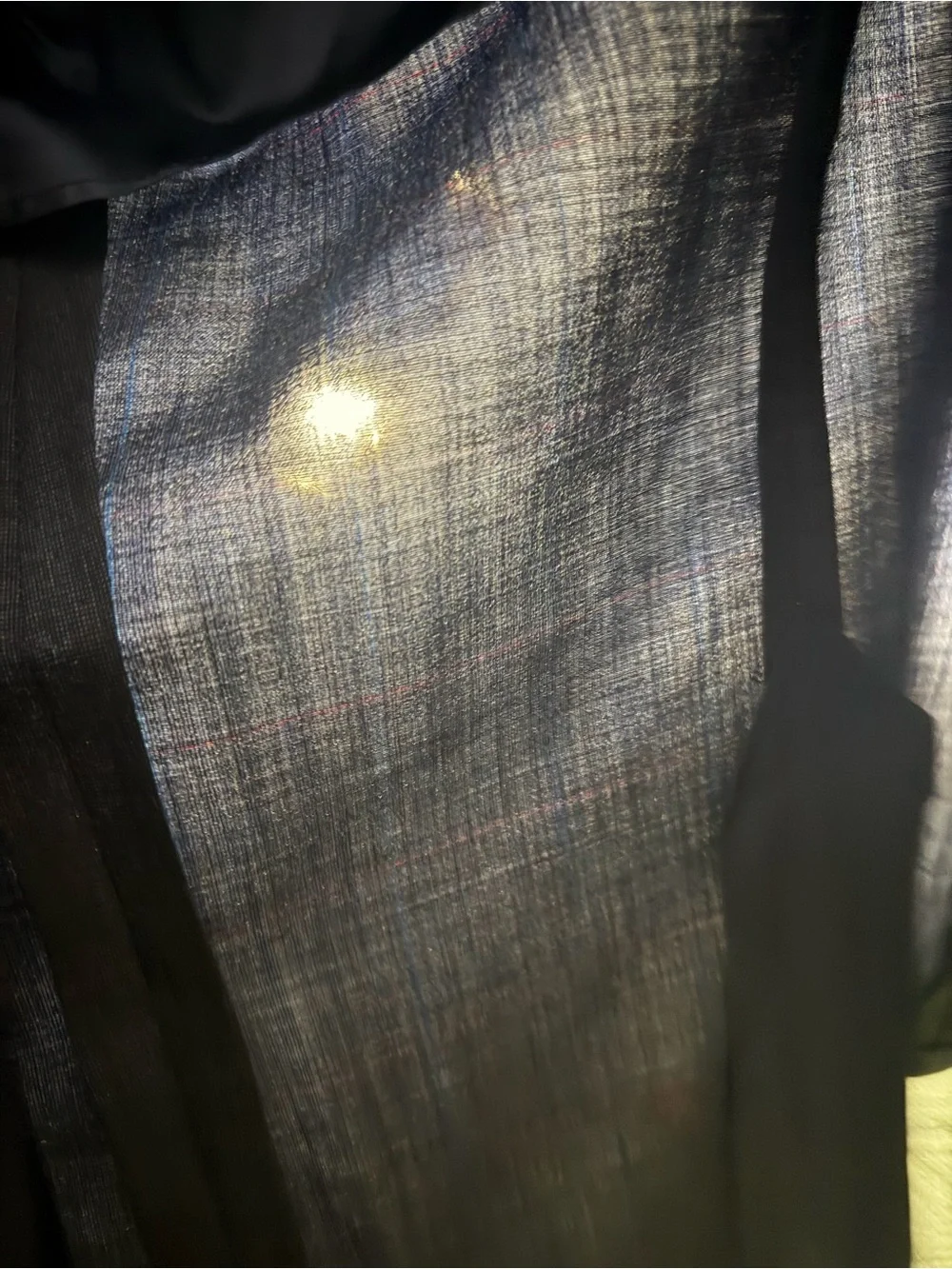 Brooks Brothers 2 Piece Suit Grey Blue Windowpane Half Lined MIUSA 42r 36x30